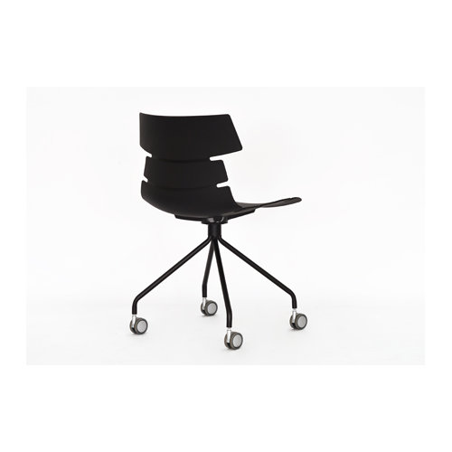 Outdoor leisure chair Plastic eames office chair with wheels
